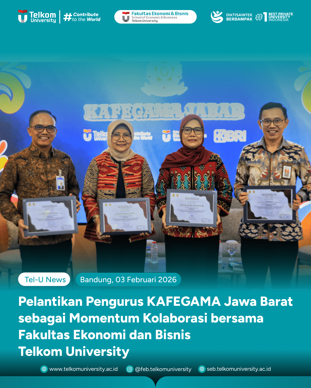 Foto Bersama Para Pengurus Baru KAFEGAMA Jawa Barat