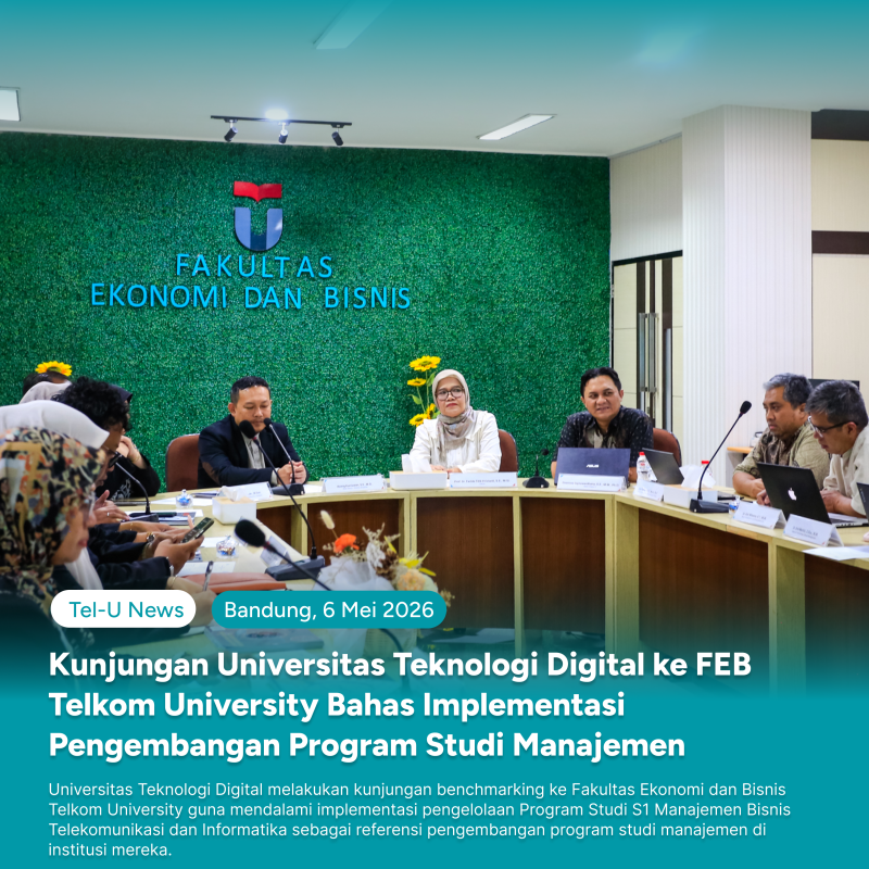 Kunjungan Universitas Teknologi Digital ke FEB Tel-U Bahas MBTI